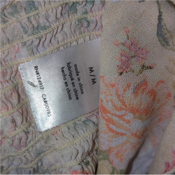 WeWoreWhat Floral Bandeau Puff Sleeve Top - Picture 5 of 5